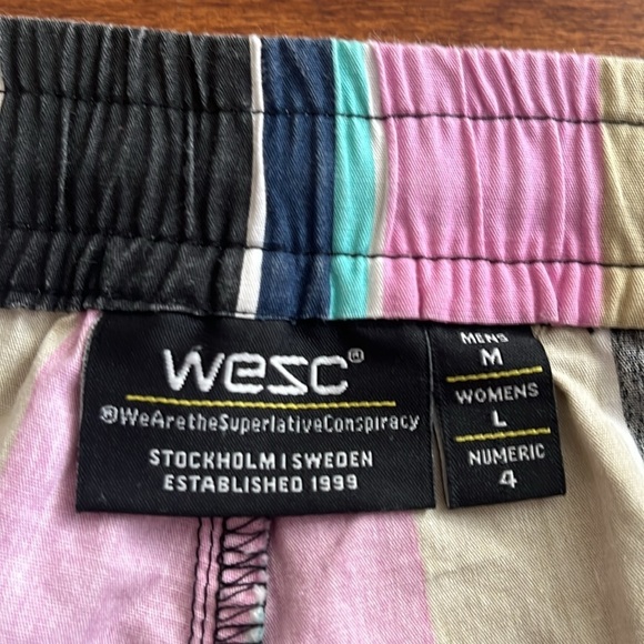 WeSC Hampus Lawn Stripe Shorts - Picture 5 of 9